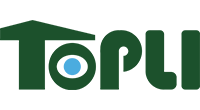 Topli logo representing their wallpaper and wall covering products made in Singapore.